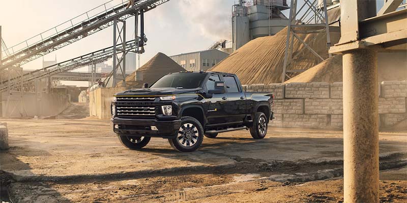 2024 Chevy Silverado 2500 In a Construction Site