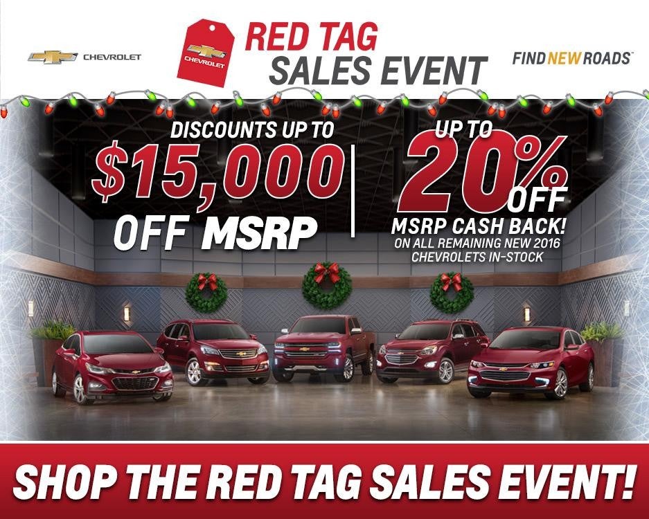 Chevy Red Tag Event banner
